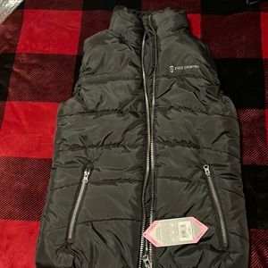 Black Ultrafill puffer vest never worn with tag